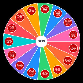 Random Shostakovich Quartets Wheel