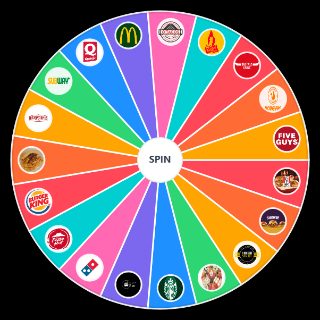 Random Fast Food Francais Wheel