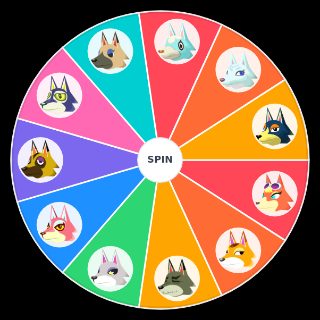 Wolf in ACNH Wheel