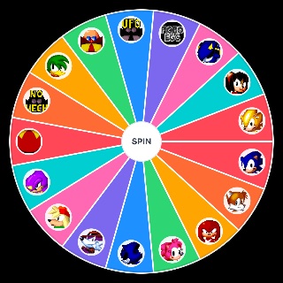 Sonic the Fighters Characters (Official) Wheel
