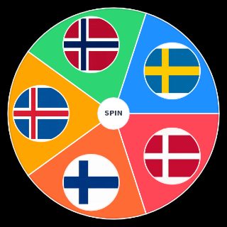Choose a Random Every Country in The Nordic