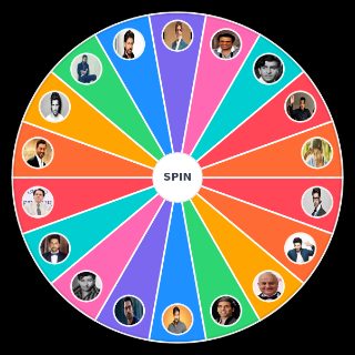 Random Bollywood ACTORS Wheel