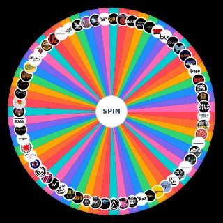 a Bunch of Iconic Rock Bands Wheel