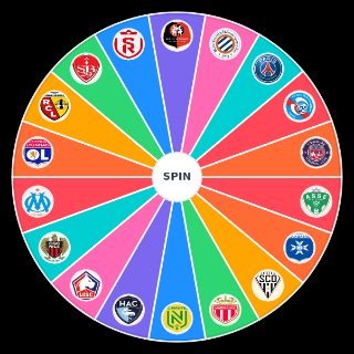 Spin the Wheel: Classement ligue 1 2024/