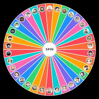 Random No Home/Homeless Characters Wheel