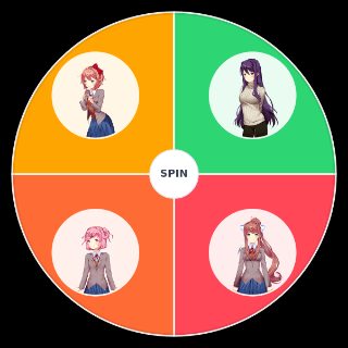 Spin the Wheel: best ddlc girl