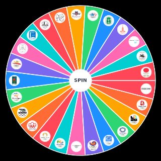 Random Logos of Summer Olympics Wheel