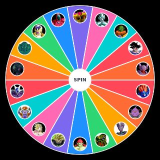 Spin the Wheel: Dragon Ball Characters Villains from Movie v2.5