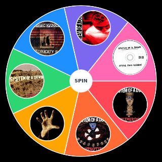 All System Of A Down Albums (included 2 demos) Random Generator