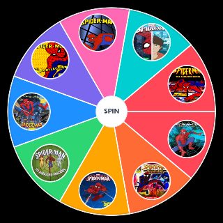 Spin the Wheel: animações do homem aranha