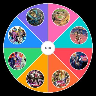Spin the Wheel: Jojo's Parts (parts 1 8)