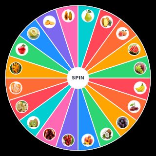 Spin the Wheel: Frutas