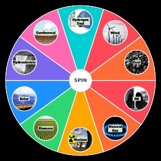 Random Energy Sources (with names & pics) Picker