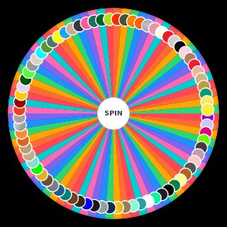 Spin the Wheel: color shade
