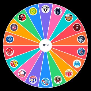 Random Ligue 1 2025/ Wheel