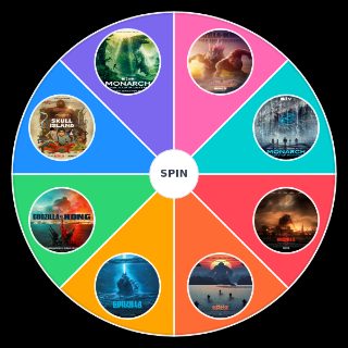 Monsterverse Movies and Series (Up to Monarch Season 2) Wheel