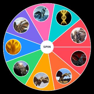 Random King Ghidorah Incarnations Wheel