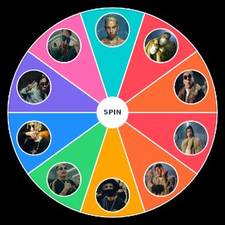 Random TUMBANDO EL CLUB REMIX Wheel