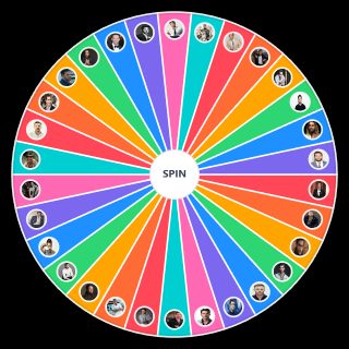 Male Celebrities Wheel