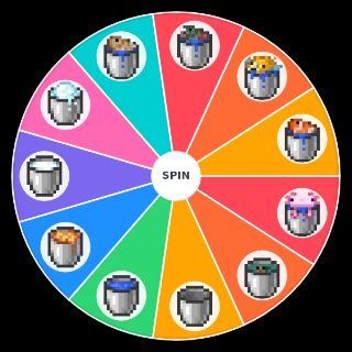 Buckets From Minecraft Wheel