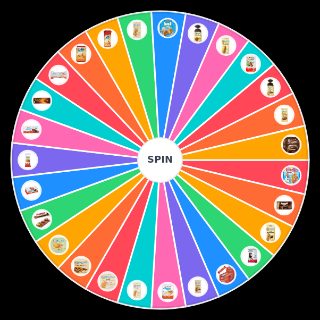 Random italian snacks Wheel