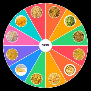 Random Tipos de fideos Picker