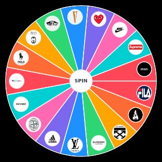 Random Clothing brands Wheel