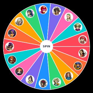 Random Dragon Quest Playable Female Characters Wheel