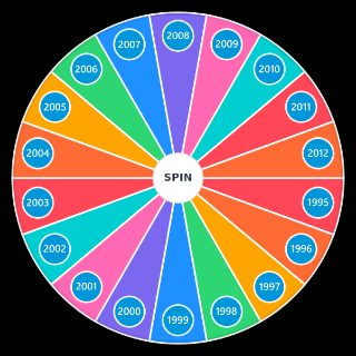 Gen Z Birth Years Random Picker
