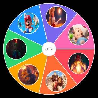 Super Mario Bros movie characters Wheel