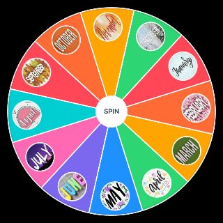 Months of the Year Wheel
