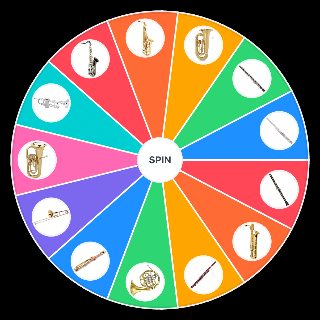 Random Band Wind Instruments Wheel