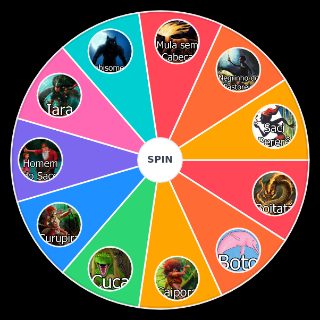 Random Lendas do Folclore Brasileiro Wheel