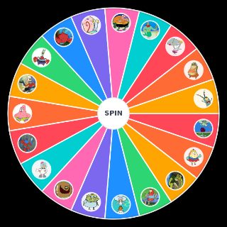 SpongeBob Characters I’ll beat in a fight Wheel
