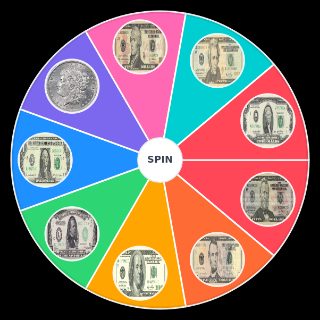 Random Dollar Bill Wheel