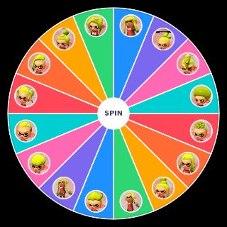 Random Splatoon 2 Hairstyle Wheel
