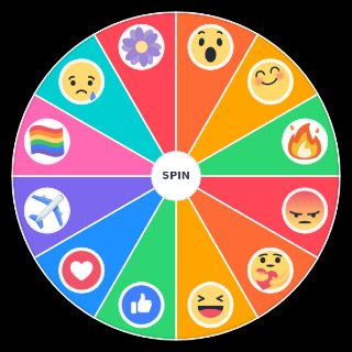Random Facebook Reacts Wheel