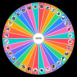 Random Every NHL Hockey Team 2022 2023 Season Wheel