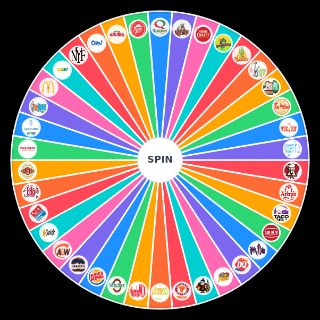 Random Fast Food Great White North Edition (Canada) Wheel