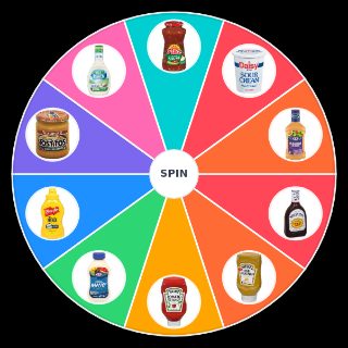 Condiments Wheel