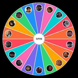 Random Jogadores de Round Six 2 Squid Game 2 Players Wheel