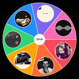 Random Arctic Monkeys Albums Wheel