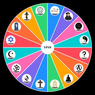 Random Religiones & Denominaciones Wheel