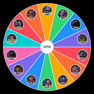 Random Disventure Camp: Season 1 Wheel