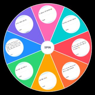 Confessions Wheel