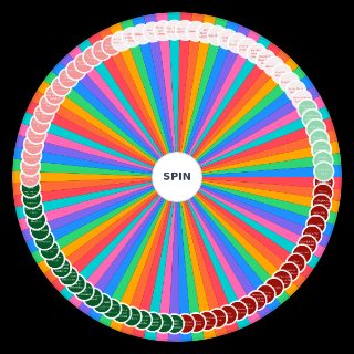 Random christmas $ong$ Wheel