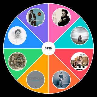 John Mayer Albums Wheel
