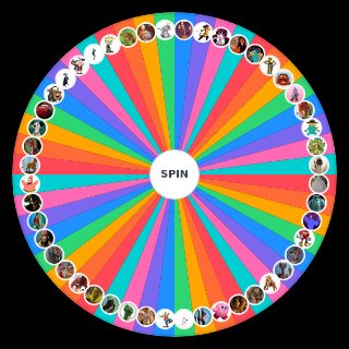 Random HOT NON HUMAN CHARACTERS Wheel