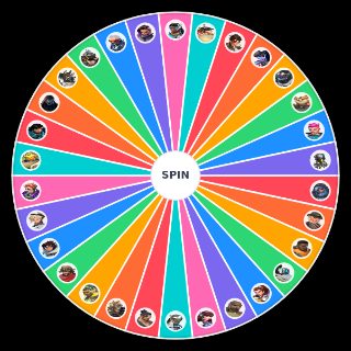 Random Overwatch characters Wheel