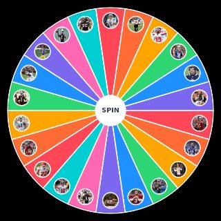NFL Draft Number 1 Overall Picks Wheel